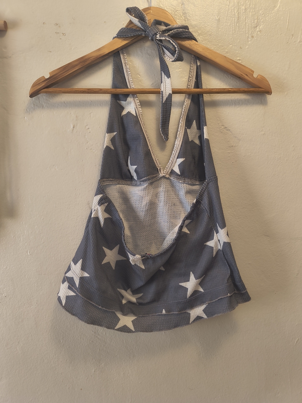 OMIGHTY Handmade Gray Star Halter Top & Shorts Set XS - Picture 3 of 6